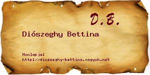 Diószeghy Bettina névjegykártya
