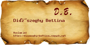 Diószeghy Bettina névjegykártya